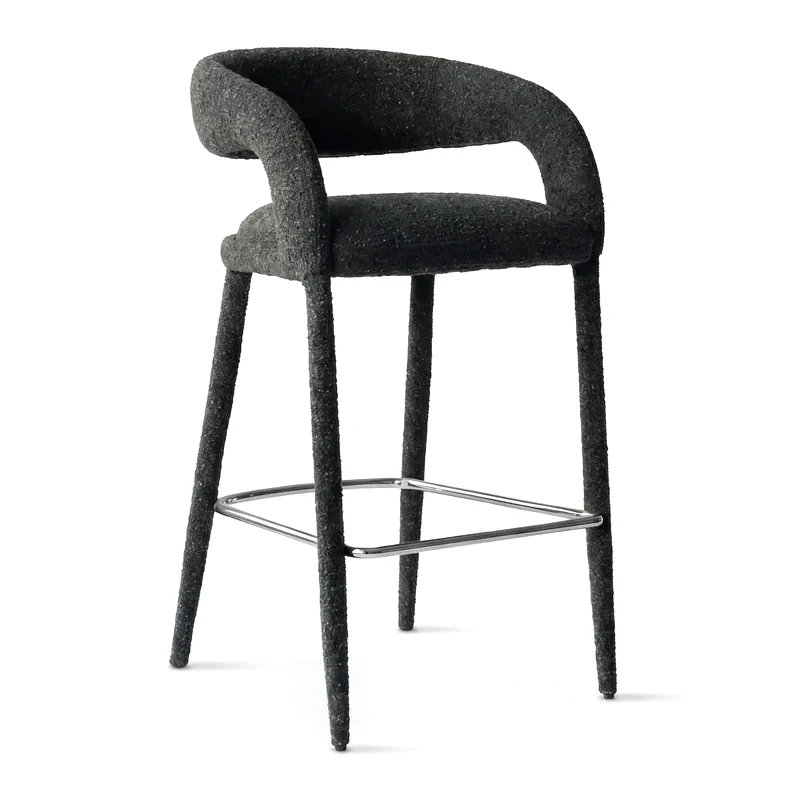 Bar stool with backrest