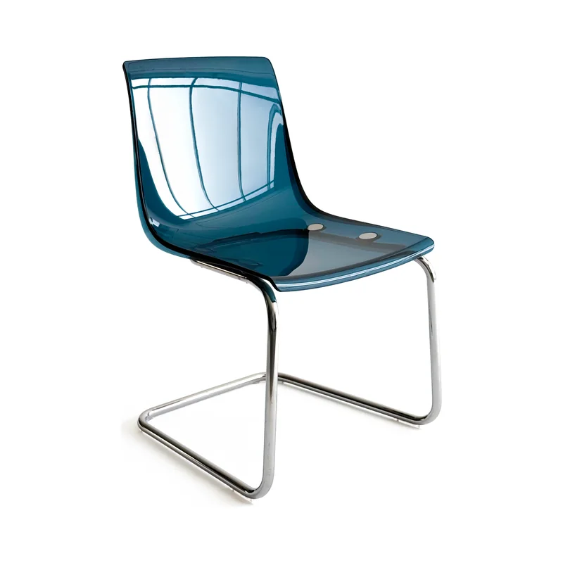 Blue transparent chair